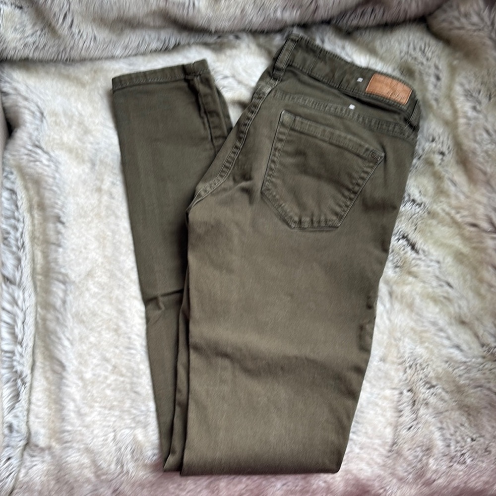 Garage Green Skinny Jeggings
